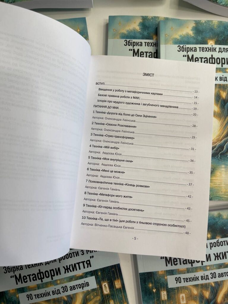 Збірка "Метафори життя" зміст
